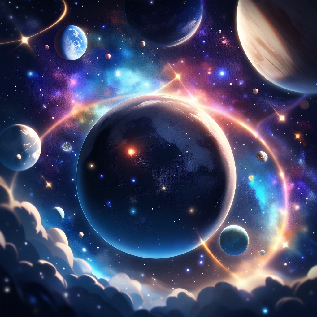 Image of planets and space
